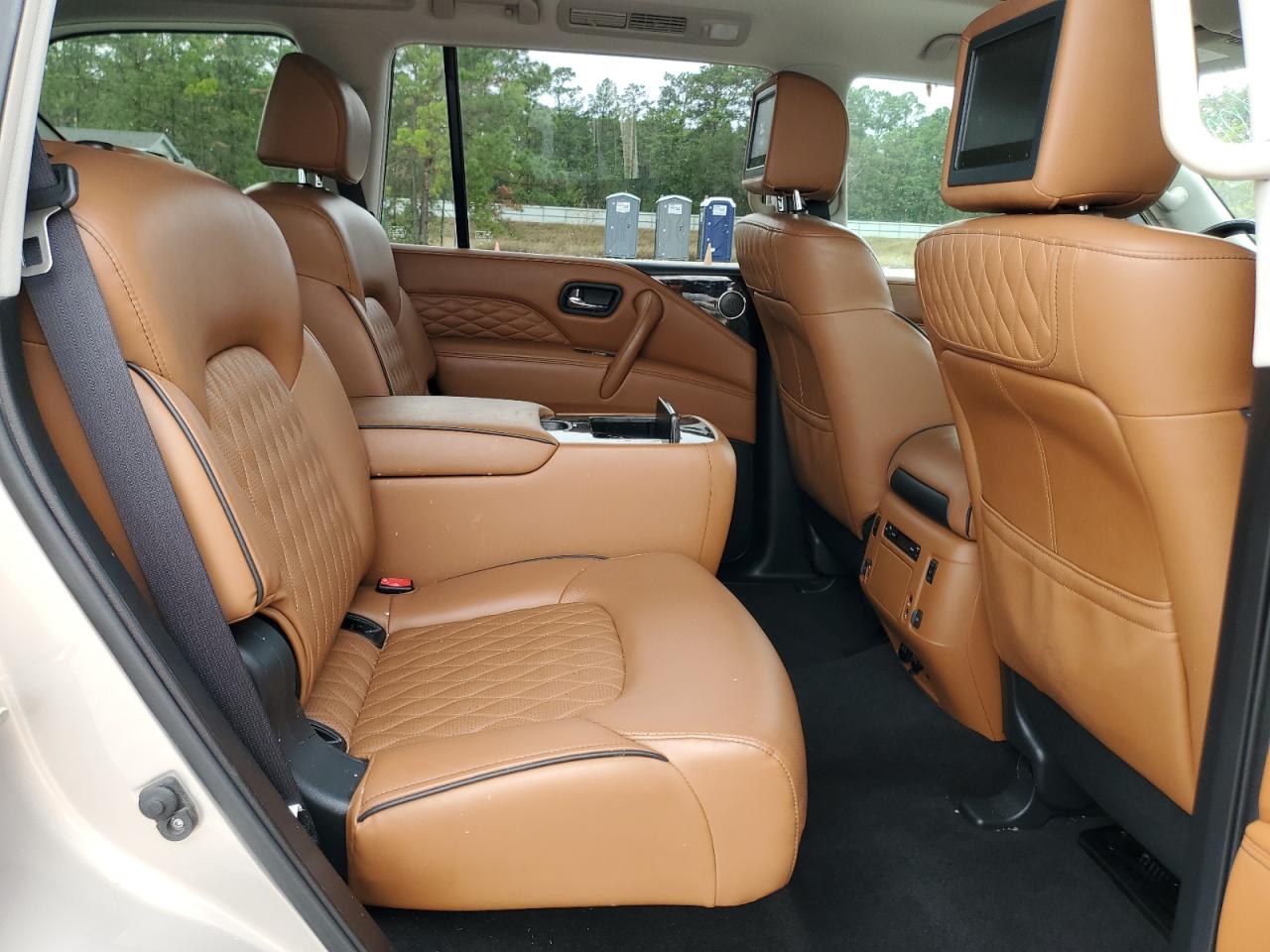 2019 Infiniti QX80 VIN JN8AZ2NFXK9685856 Copart auction photo, top/roof / front end damage thumbnail 11