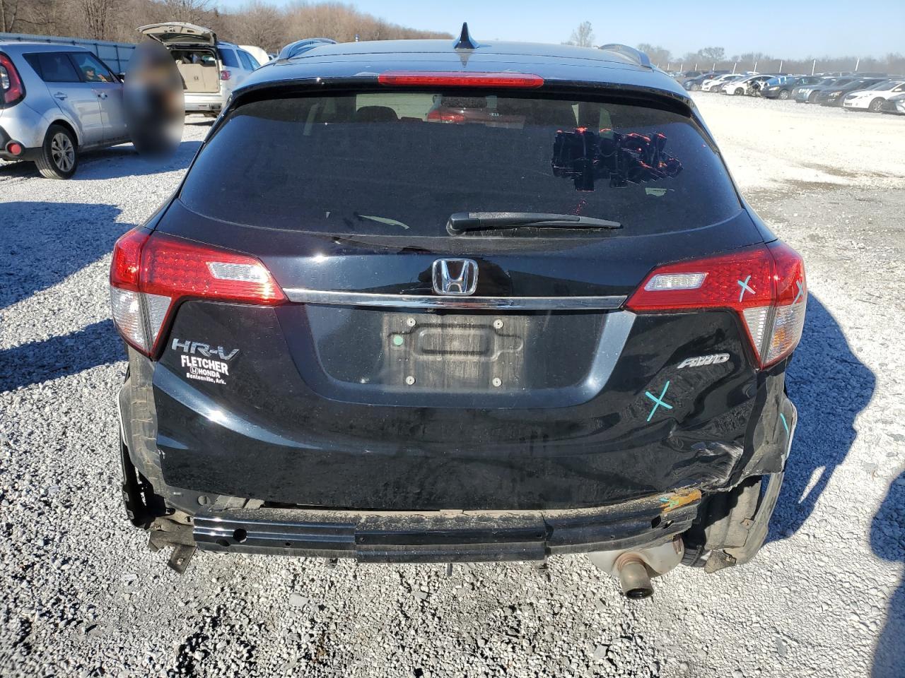 2021 Honda HR-V VIN 3CZRU6H55MM717912 Copart auction photo, rear end damage thumbnail 6