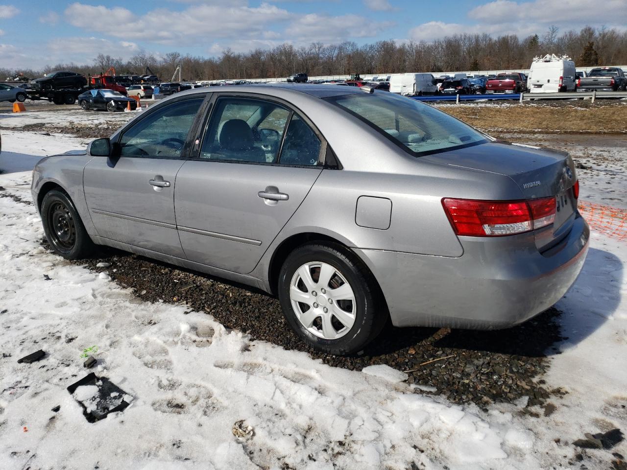 2008 Hyundai Sonata VIN 5NPET46C48H399399 Copart auction photo, side / front end damage thumbnail 2