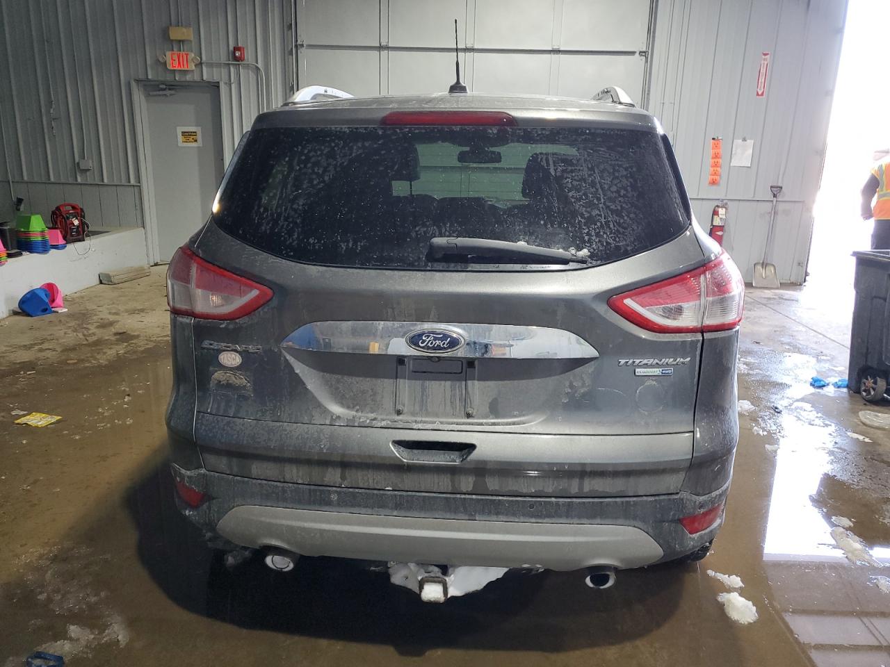 2014 Ford Escape VIN 1FMCU9J96EUD12757 Copart auction photo, front end / side damage thumbnail 6