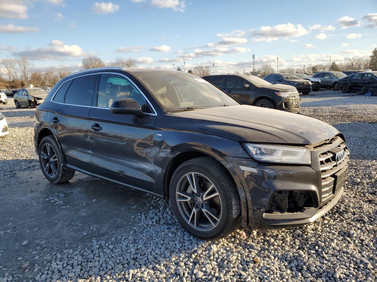 2020 Audi Q5 VIN WA1E2AFY1L2065266 Copart auction photo, front end / side damage thumbnail 4