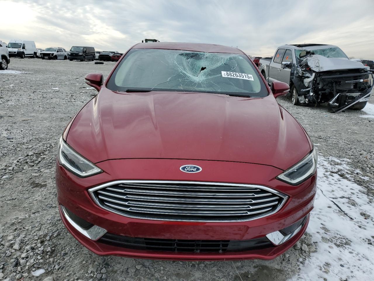 2018 Ford Fusion VIN 3FA6P0HD6JR210283 Copart auction photo, front end damage thumbnail 5