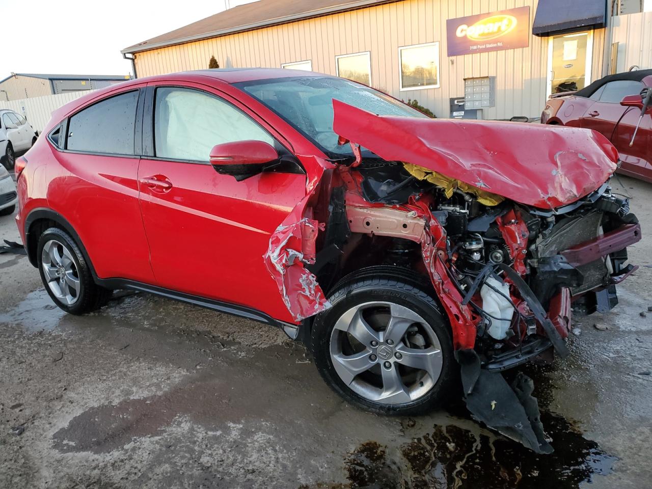 2017 Honda HR-V VIN 3CZRU5H58HG707311 Copart auction photo, front end damage thumbnail 4