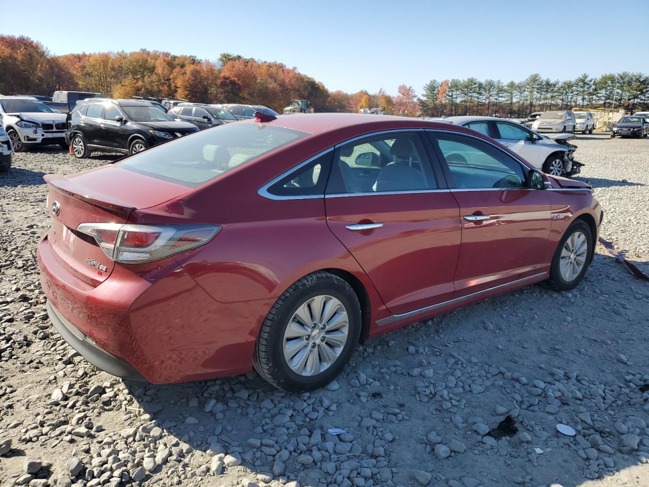 2016 Hyundai Sonata VIN KMHE24L15GA016576 Copart auction photo, front end damage thumbnail 3