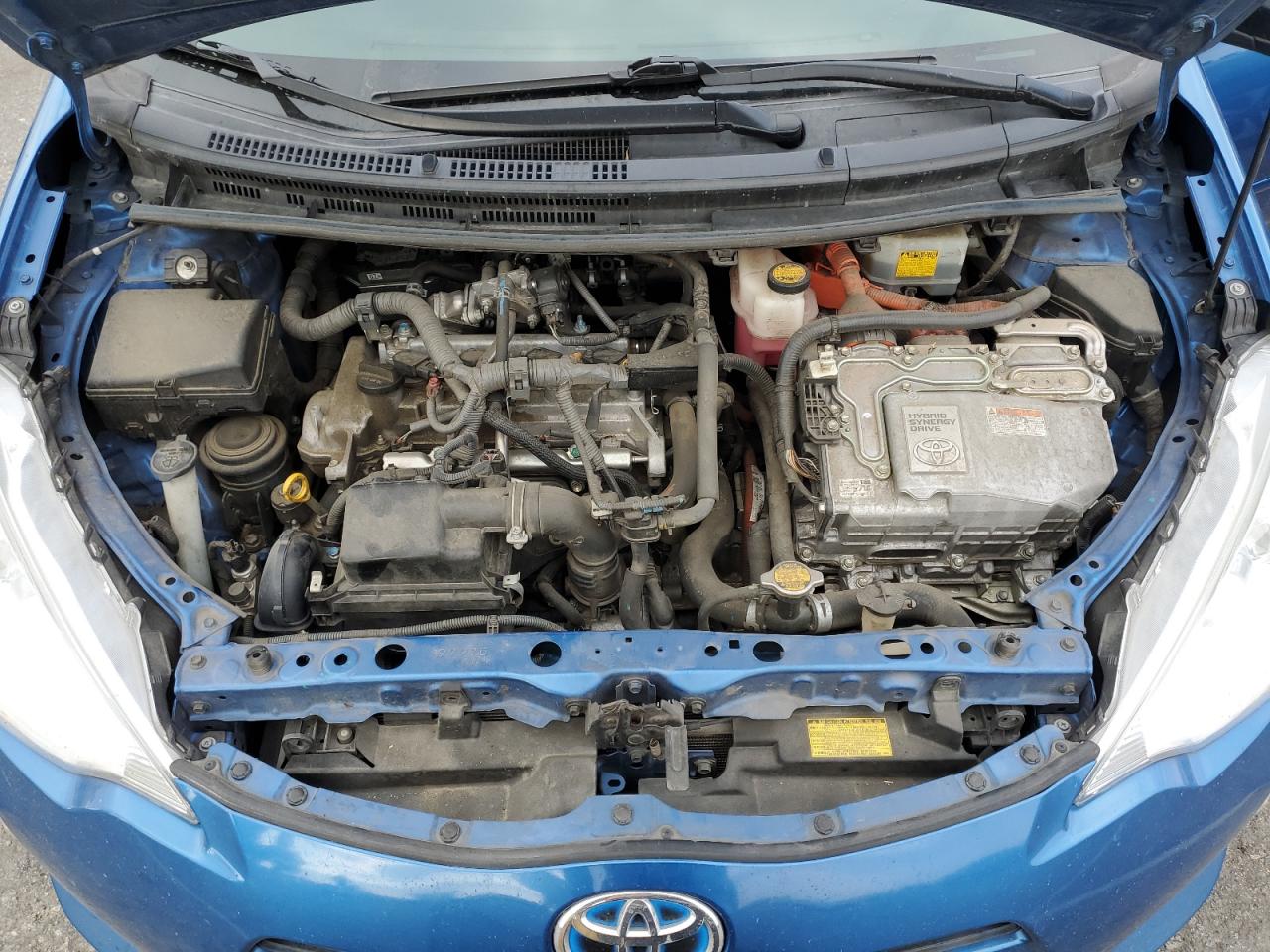 2014 Toyota Prius VIN JTDKDTB38E1559058 Copart auction photo, all over damage thumbnail 11