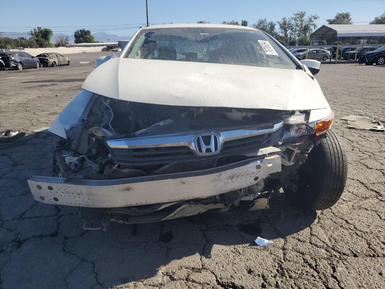 2012 Honda Civic VIN 2HGFB2F51CH567323 Copart auction photo, front end / side damage thumbnail 5