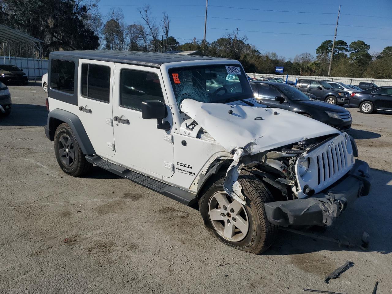 2018 Jeep Wrangler VIN 1C4BJWDGXJL800501 Copart auction photo, front end damage thumbnail 4