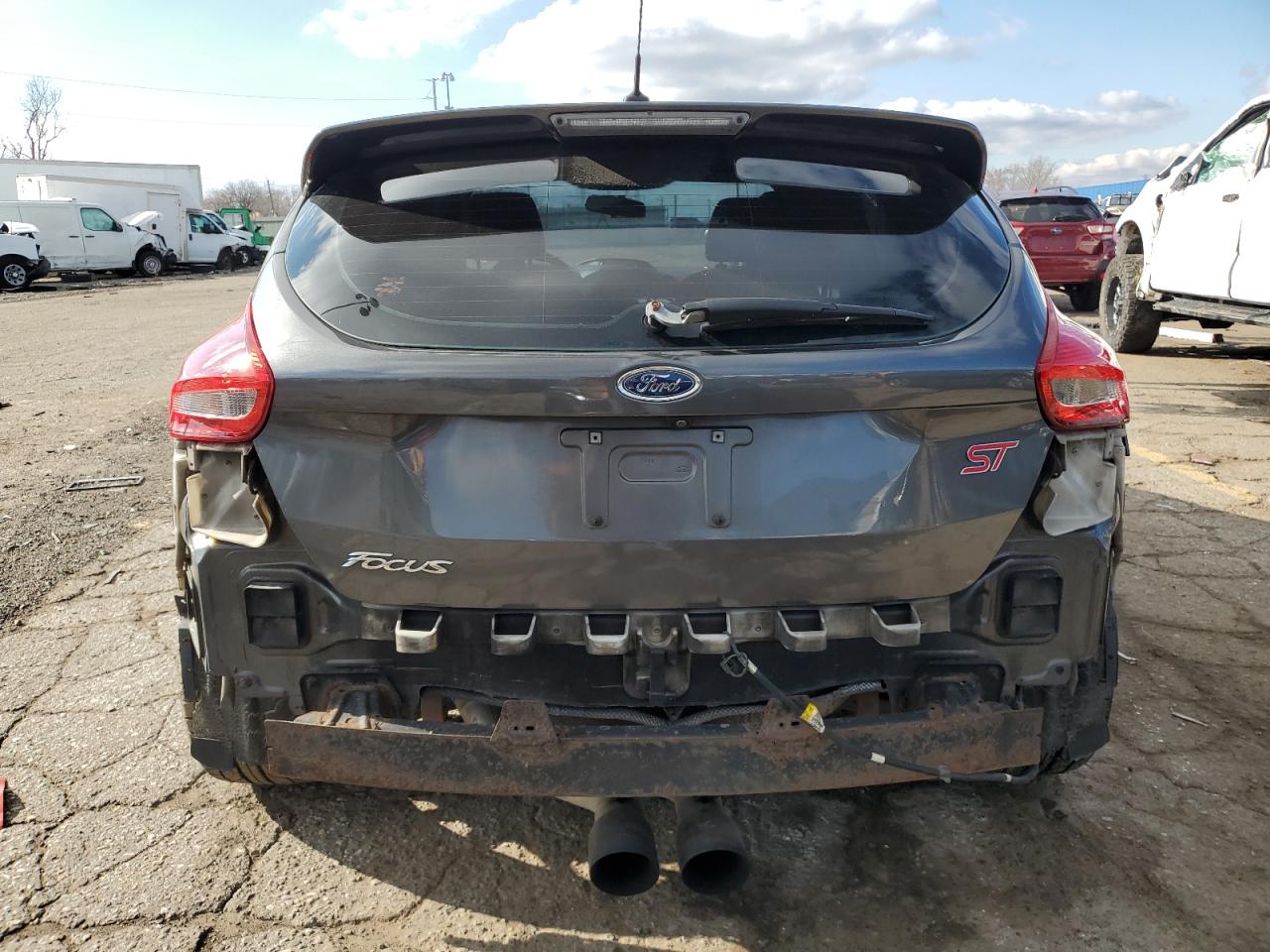 2016 Ford Focus VIN 1FADP3L9XGL378768 Copart auction photo, rear end / side damage thumbnail 6