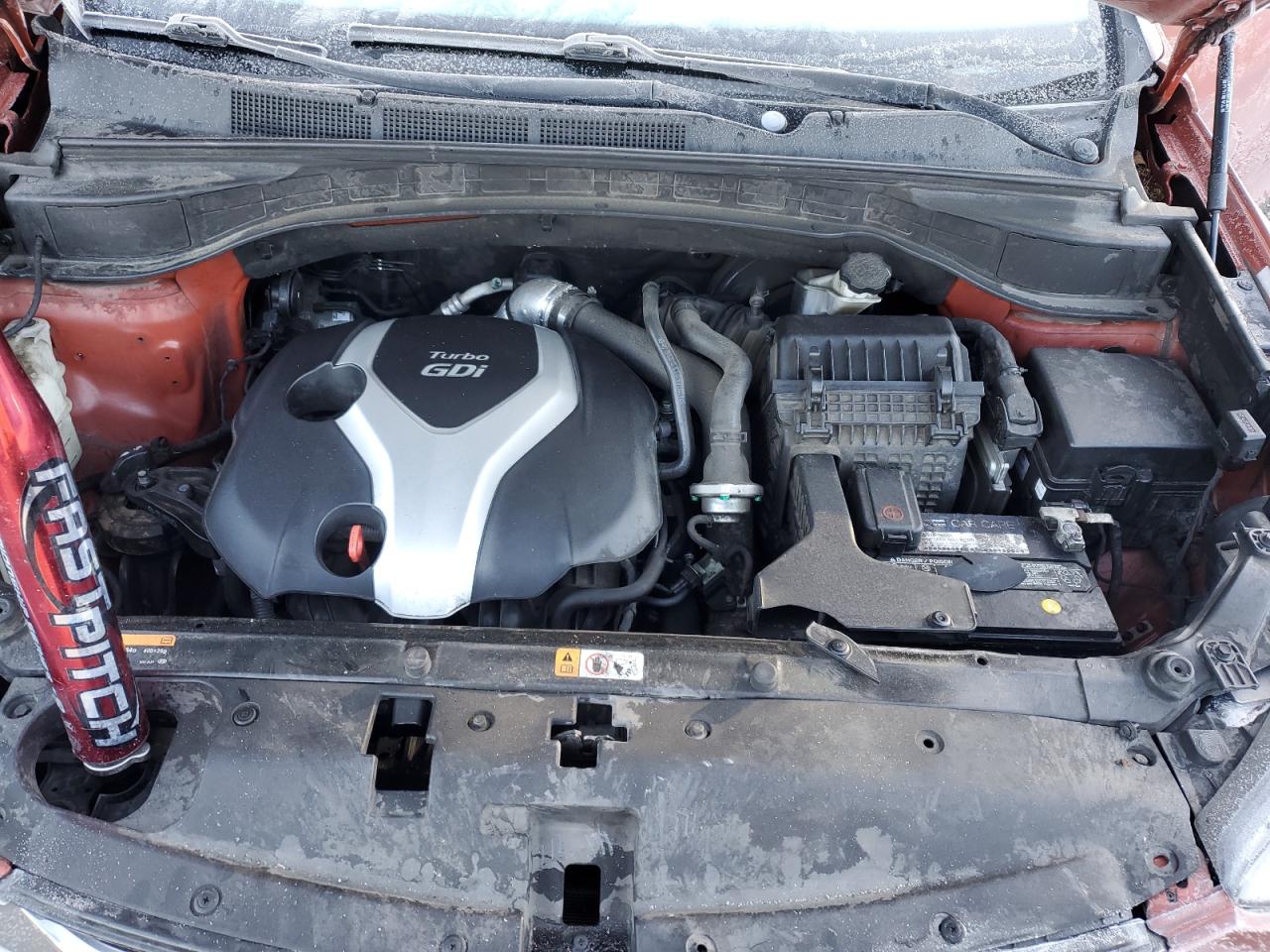 2014 Hyundai Santa Fe VIN 5XYZU3LA2EG125052 Copart auction photo, rear end / front end damage thumbnail 14
