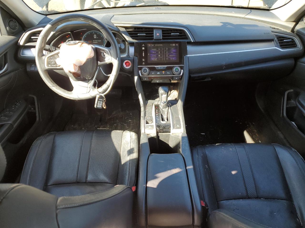 2017 Honda Civic VIN 19XFC1F78HE019345 Copart auction photo, front end / side damage thumbnail 8