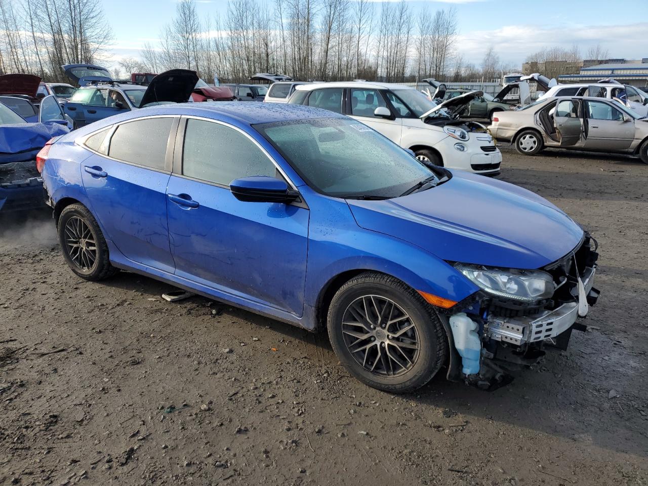 2018 Honda Civic VIN 2HGFC2F59JH507963 Copart auction photo, front end damage thumbnail 4
