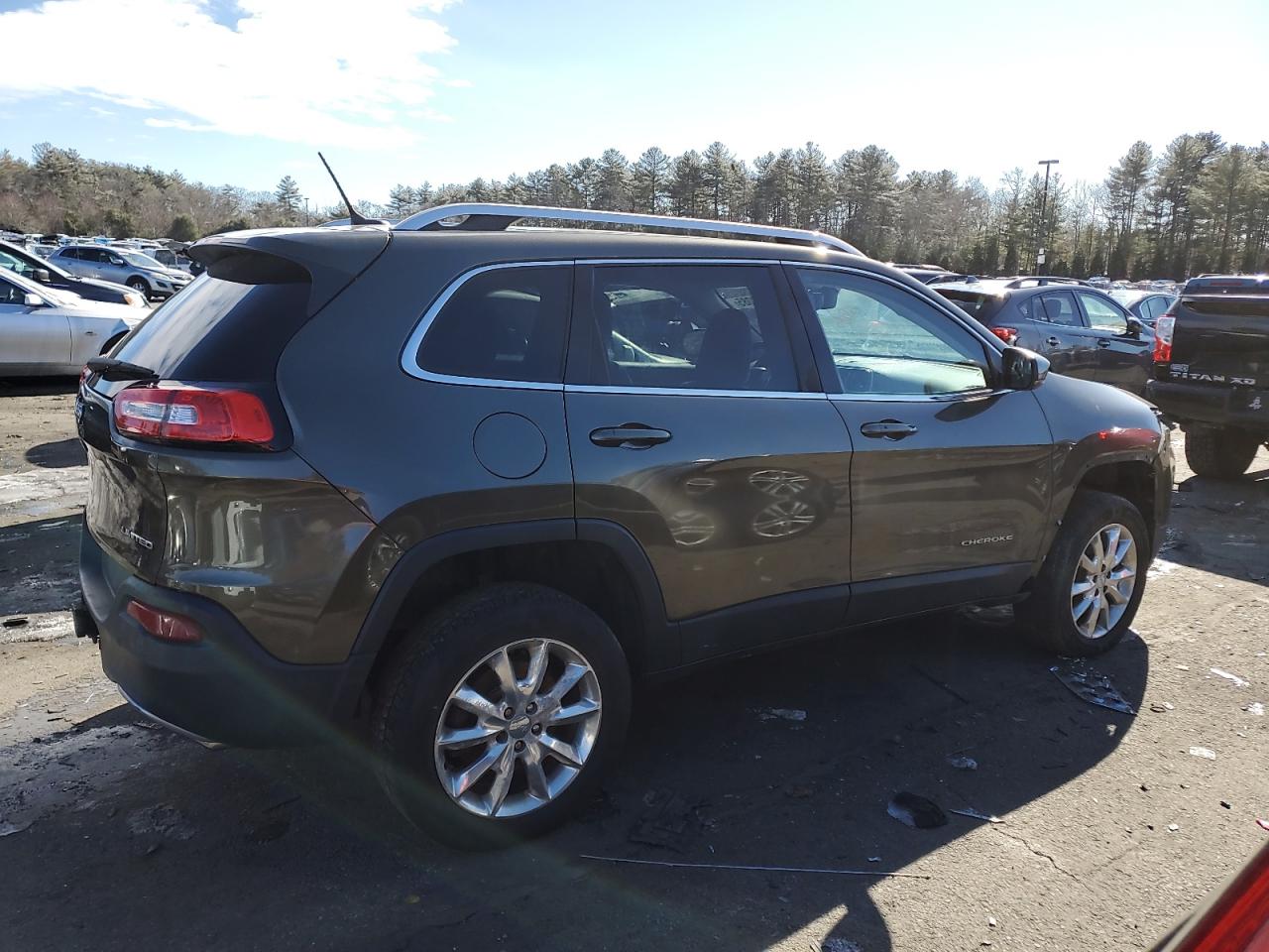 2015 Jeep Grand Cherokee VIN 1C4PJMDS2FW601303 Copart auction photo, front end damage thumbnail 3