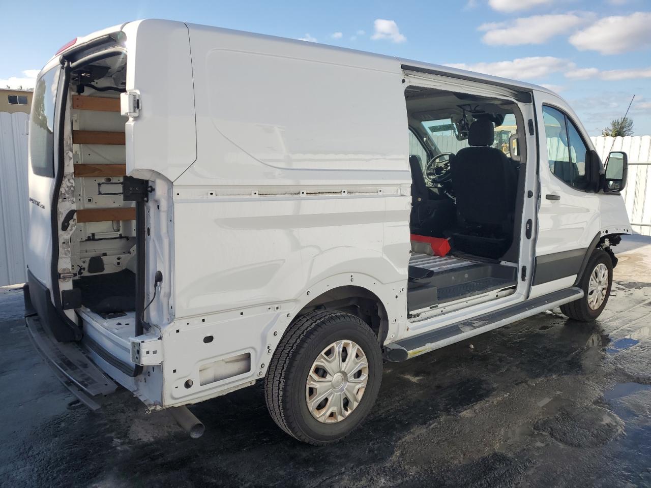 2023 Ford Transit VIN 1FTBR1Y8XPKB11653 Copart auction photo, front end / stripped damage thumbnail 3