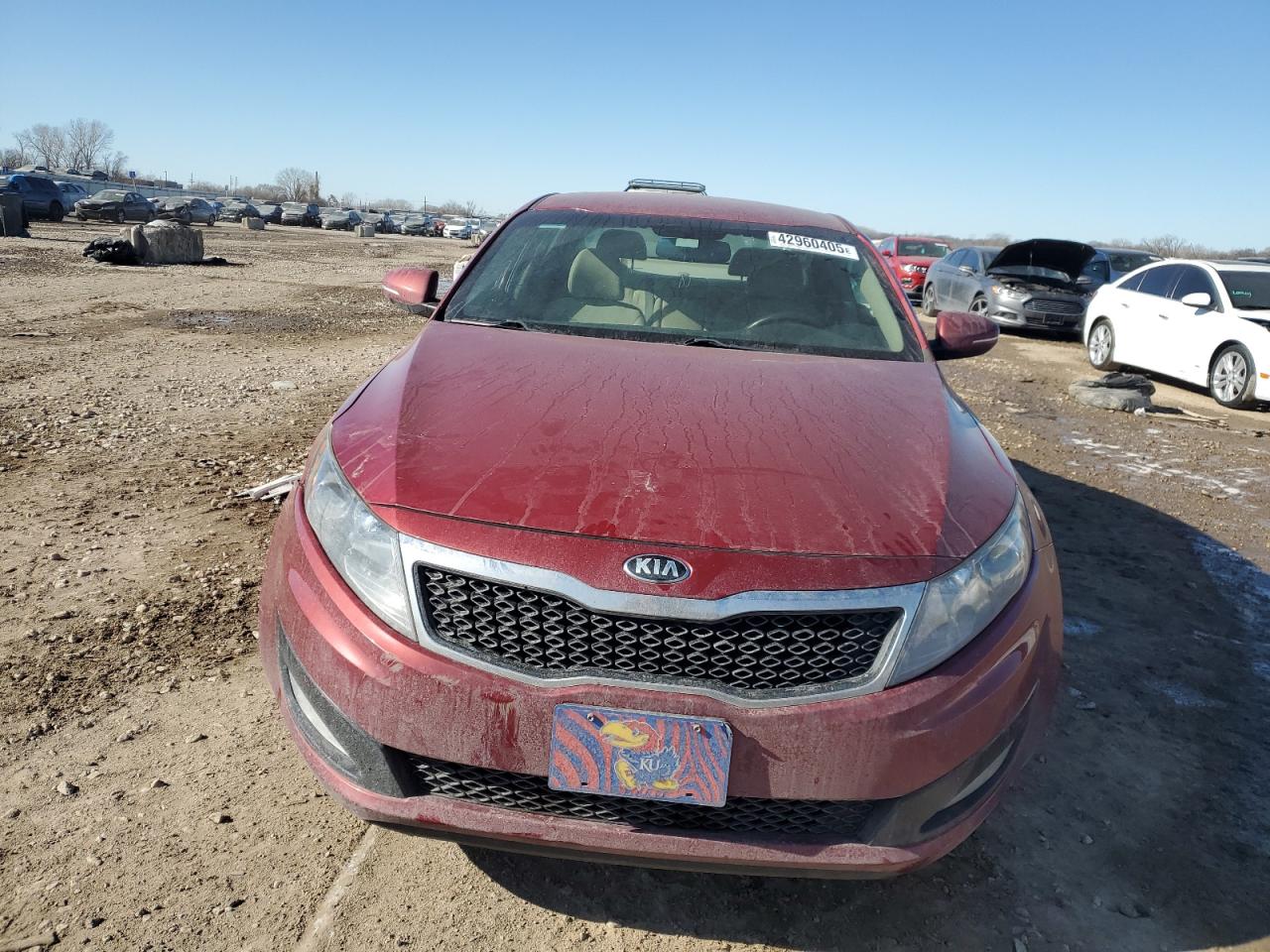 2013 KIA Optima VIN 5XXGM4A72DG257526 Copart auction photo, side damage thumbnail 5