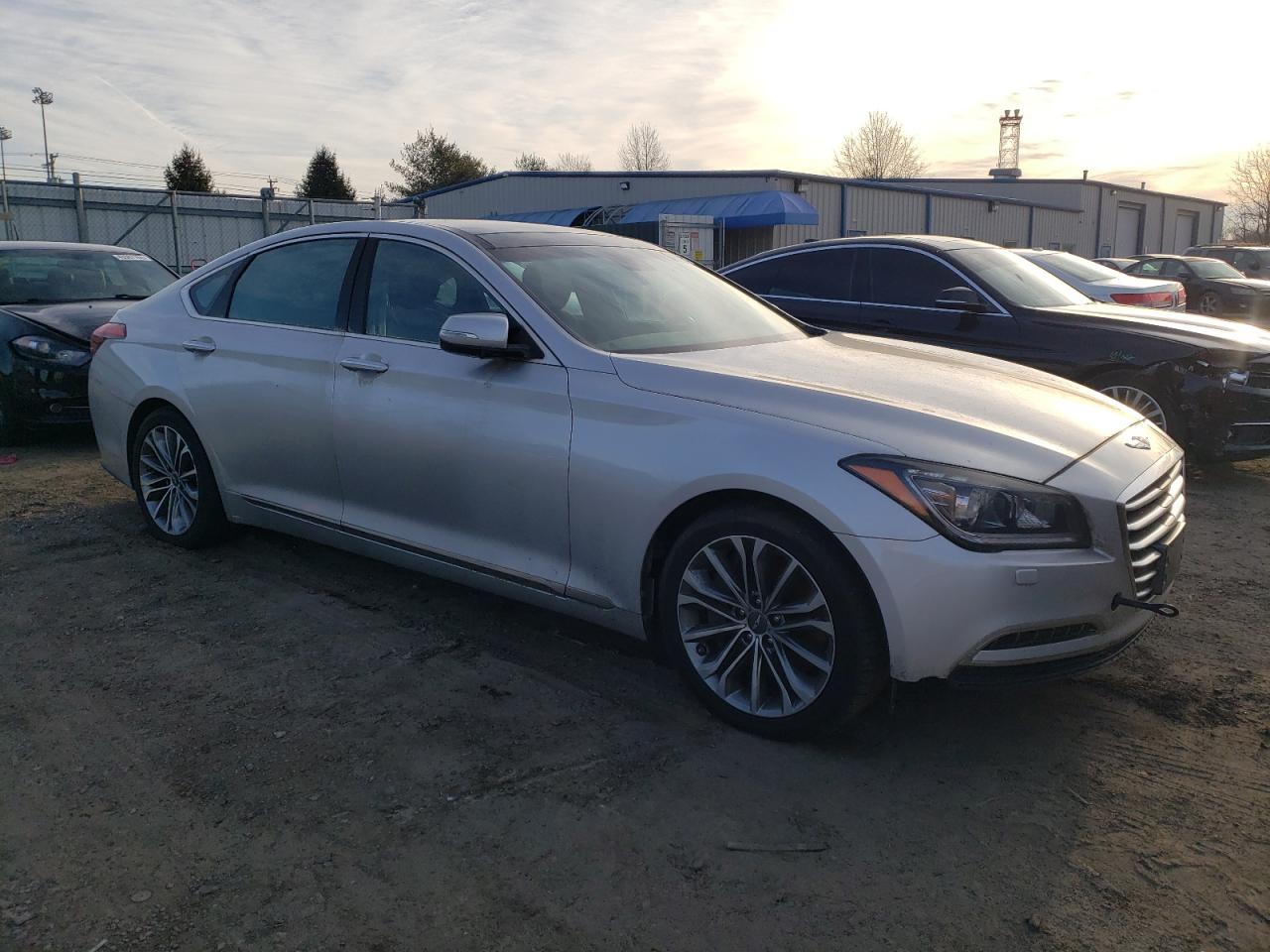 2015 Hyundai Genesis VIN KMHGN4JE9FU100337 Copart auction photo, mechanical damage thumbnail 4