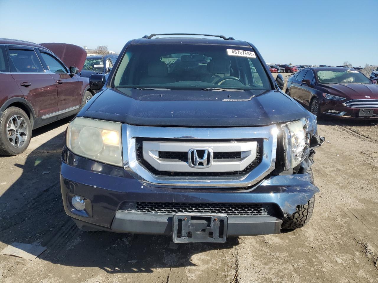 2011 Honda Pilot VIN 5FNYF4H5XBB085149 Copart auction photo, front end damage thumbnail 5