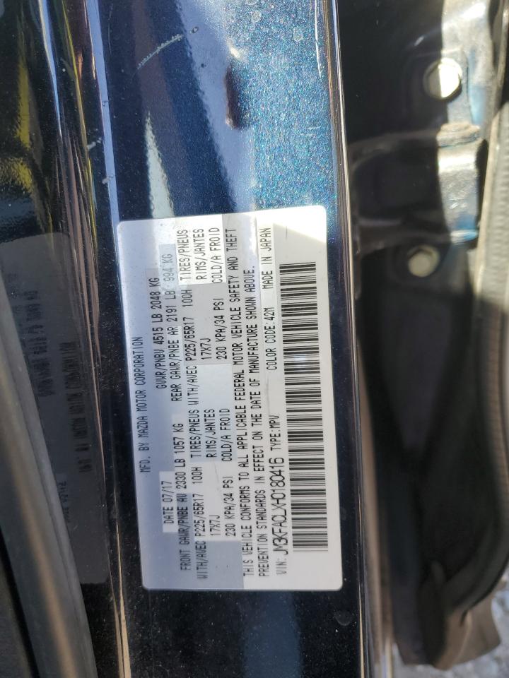 2017 Mazda CX-5 VIN JM3KFACLXH0180416 Copart auction photo, front end damage thumbnail 15