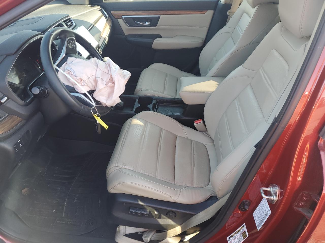 2017 Honda CR-V VIN 2HKRW2H83HH660754 Copart auction photo, front end damage thumbnail 7