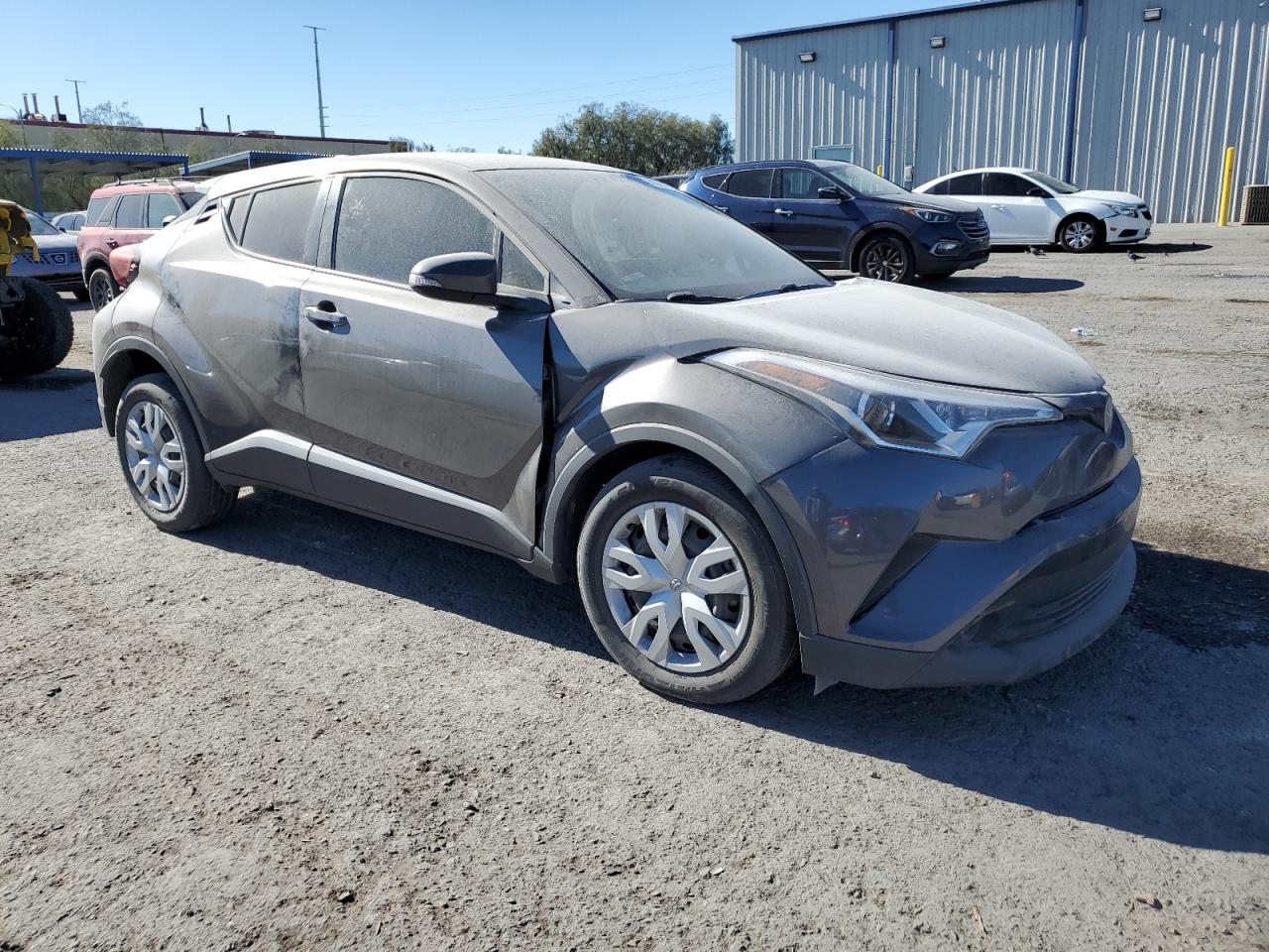 2019 Toyota C-HR VIN JTNKHMBX8K1032285 Copart auction photo, front end / rear end damage thumbnail 4