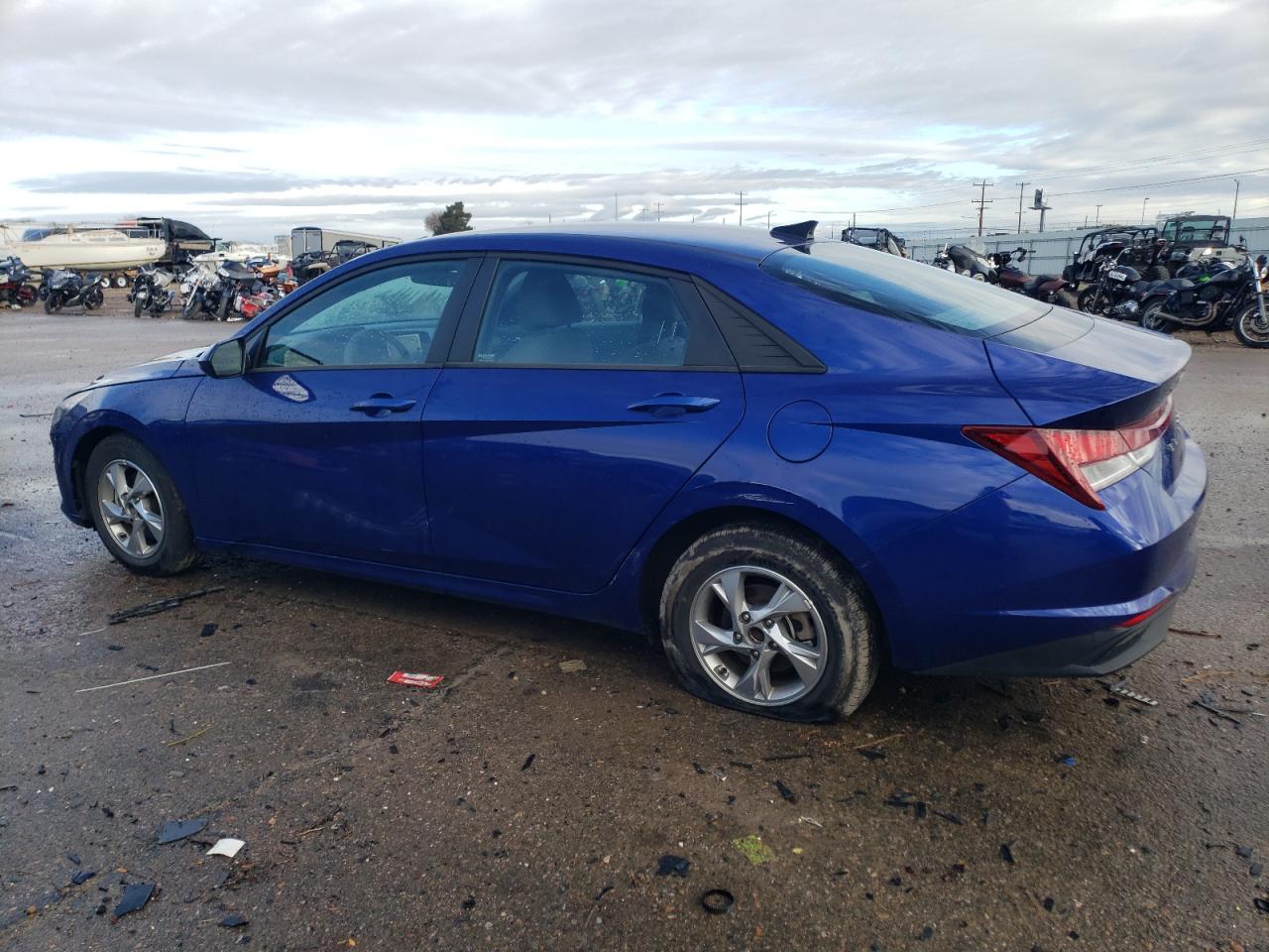 2021 Hyundai Elantra VIN 5NPLL4AG5MH047668 Copart auction photo, front end / side damage thumbnail 2