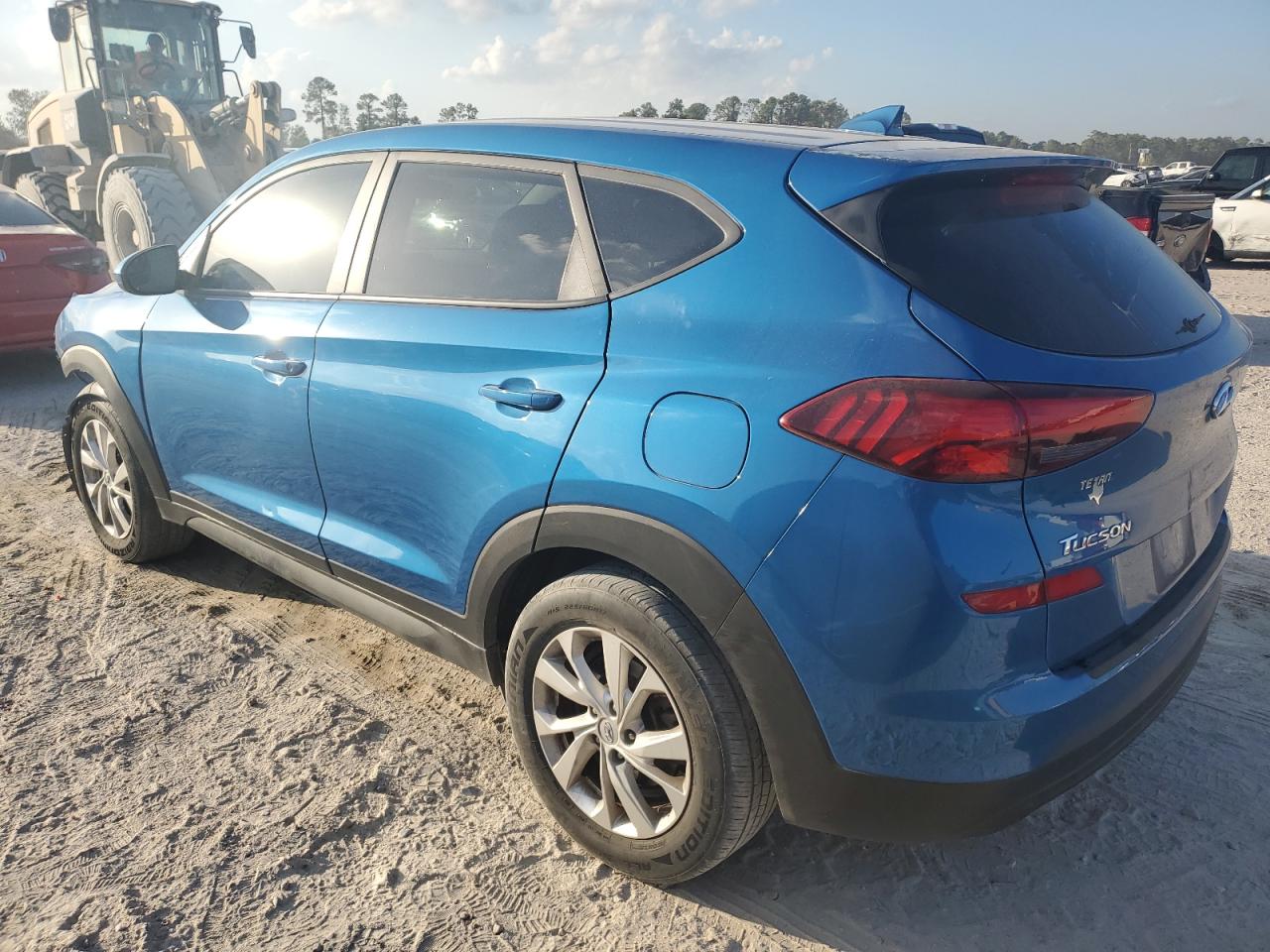 2020 Hyundai Tucson VIN KM8J23A49LU181660 Copart auction photo, front end damage thumbnail 2