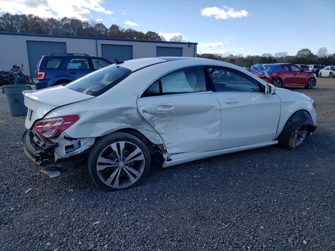 2014 Mercedes-Benz CLA-klasse VIN WDDSJ4EB5EN158969 Copart auction photo, rear end / side damage thumbnail 3
