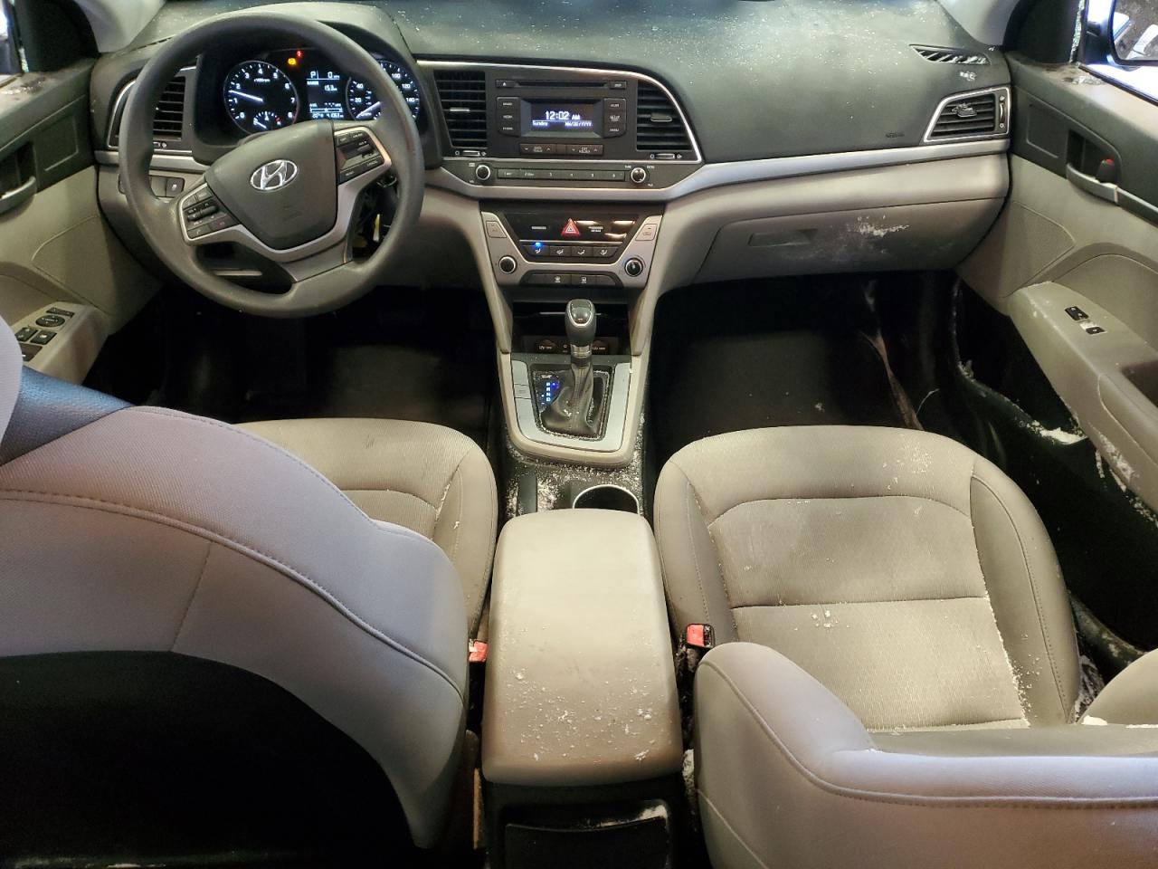 2017 Hyundai Elantra VIN KMHD74LFXHU429067 Copart auction photo, vandalism / stripped damage thumbnail 8