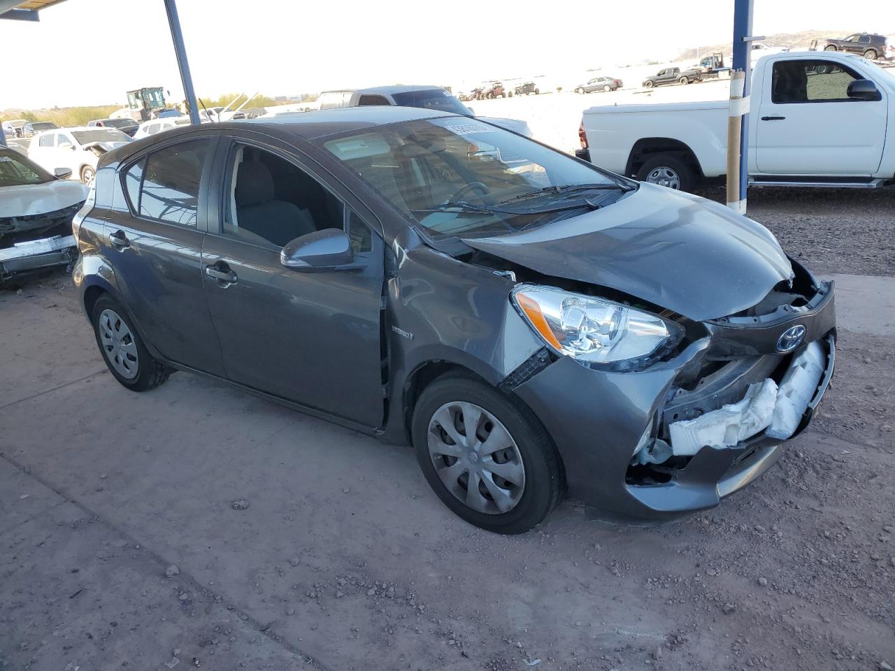 2012 Toyota Prius VIN JTDKDTB36C1524838 Copart auction photo, front end damage thumbnail 4