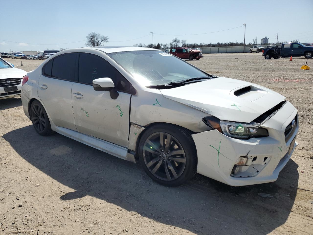2016 Subaru WRX VIN JF1VA1N66G8811406 Copart auction photo, side / front end damage thumbnail 4