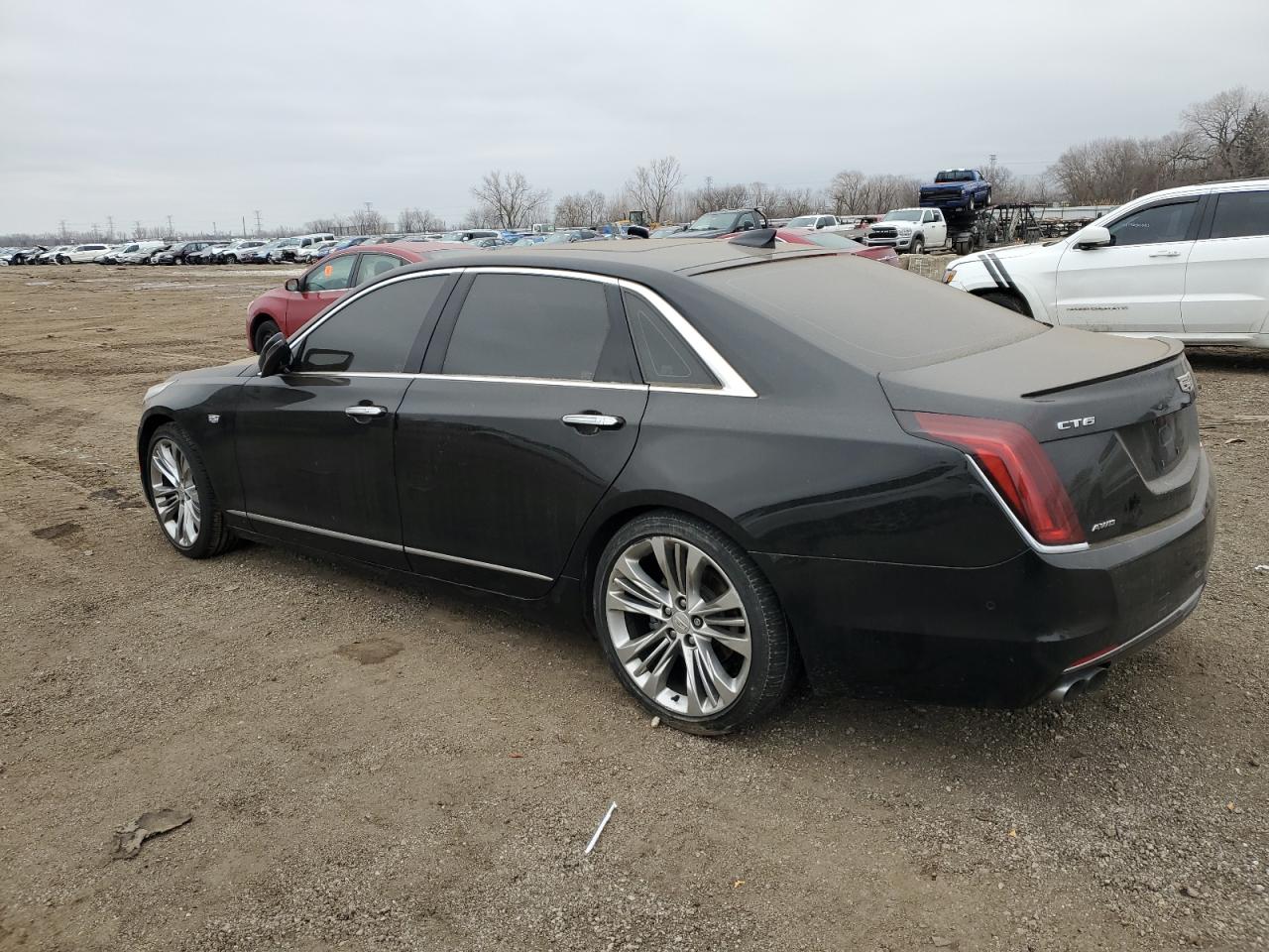 2018 Cadillac CT6 VIN 1G6KP5R69JU132065 Copart auction photo, side damage thumbnail 2