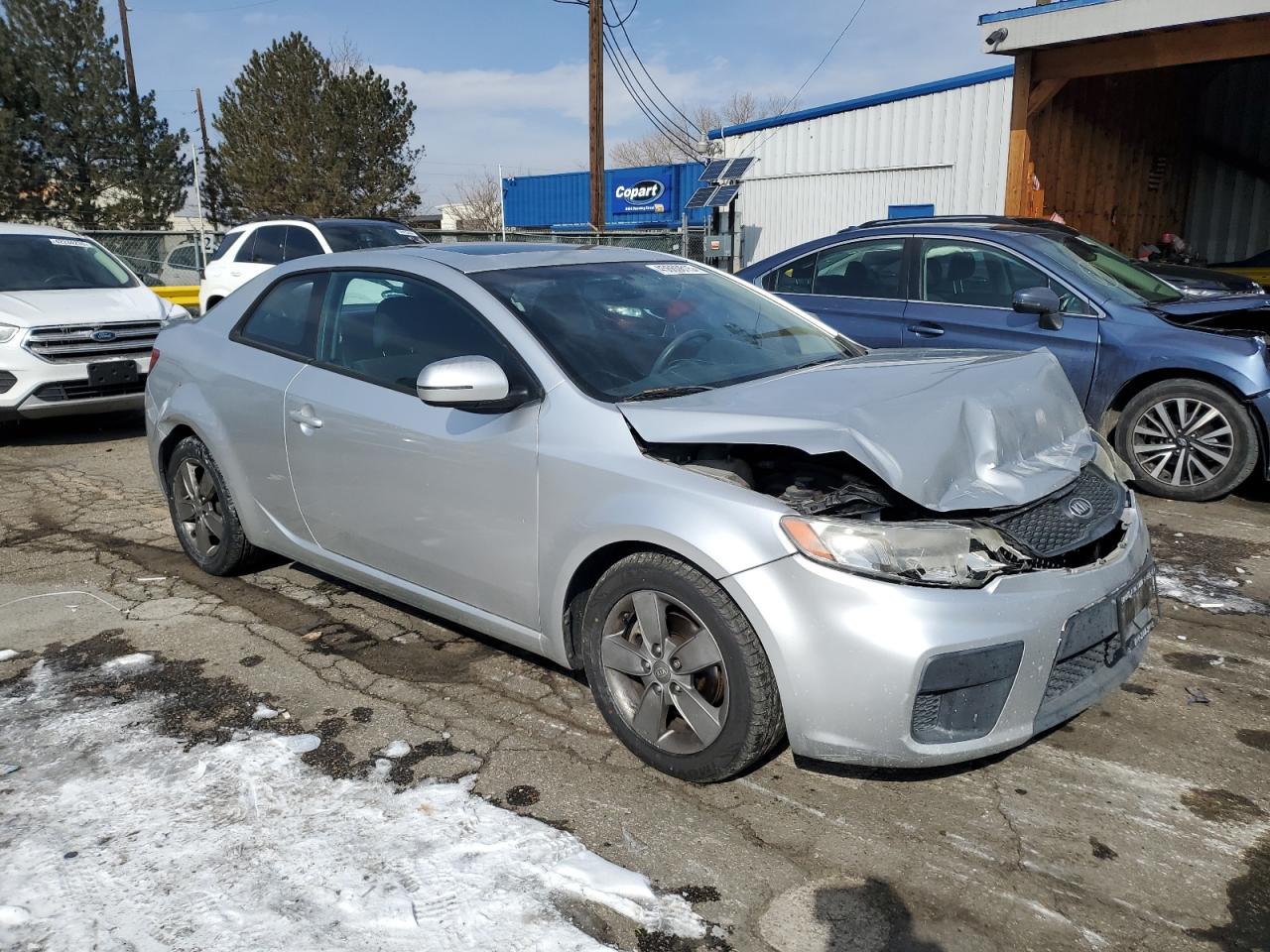 2012 KIA Forte VIN KNAFU6A27C5641491 Copart auction photo, front end damage thumbnail 4