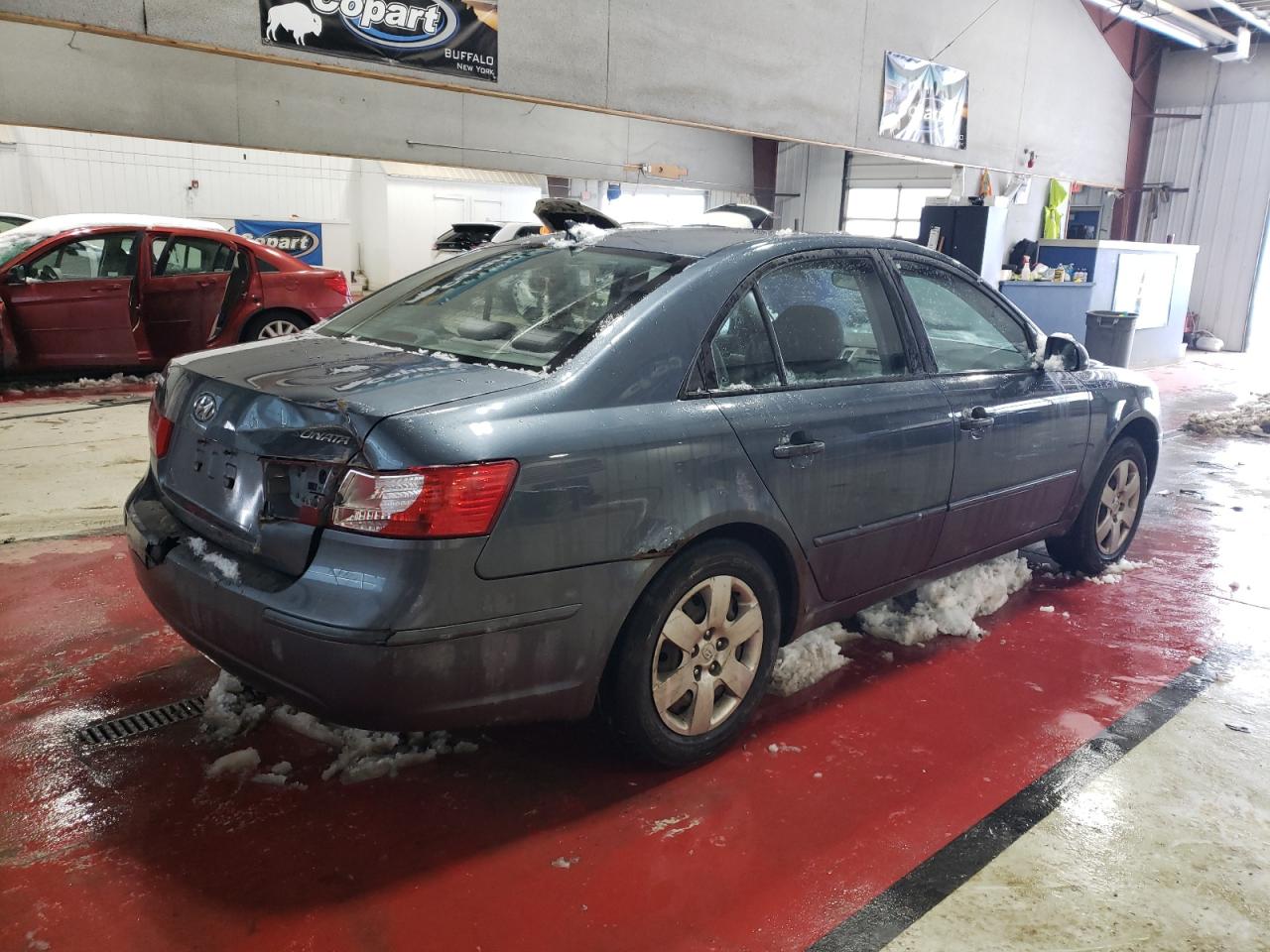 2009 Hyundai Sonata VIN 5NPET46CX9H575177 Copart auction photo, rear end damage thumbnail 3