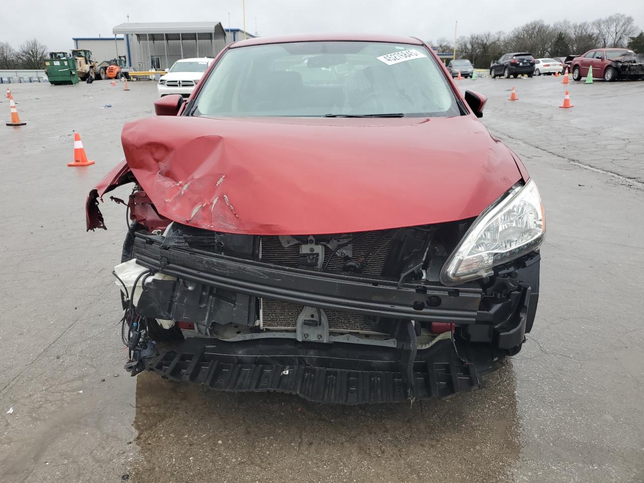 2014 Nissan Sentra VIN 3N1AB7AP8EL645043 Copart auction photo, front end / side damage thumbnail 5