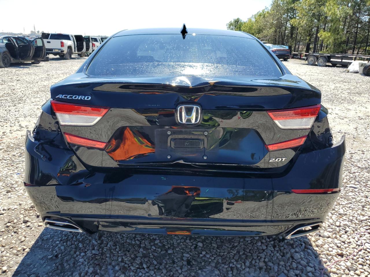 2018 Honda Accord VIN 1HGCV2F67JA036027 Copart auction photo, rear end / side damage thumbnail 6