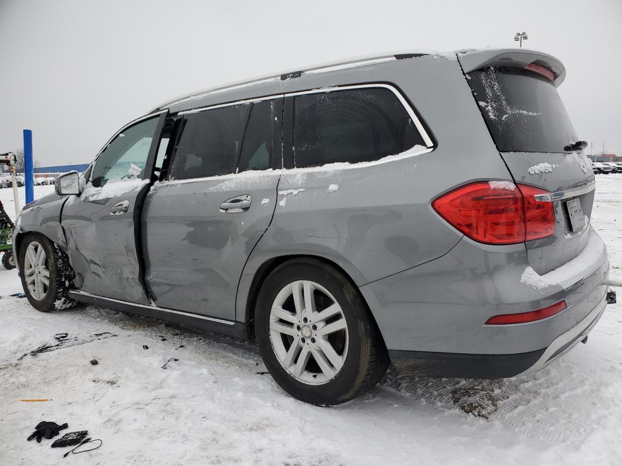 2014 Mercedes-Benz GL-klasse VIN 4JGDF7CE0EA301980 Copart auction photo, side / front end damage thumbnail 2