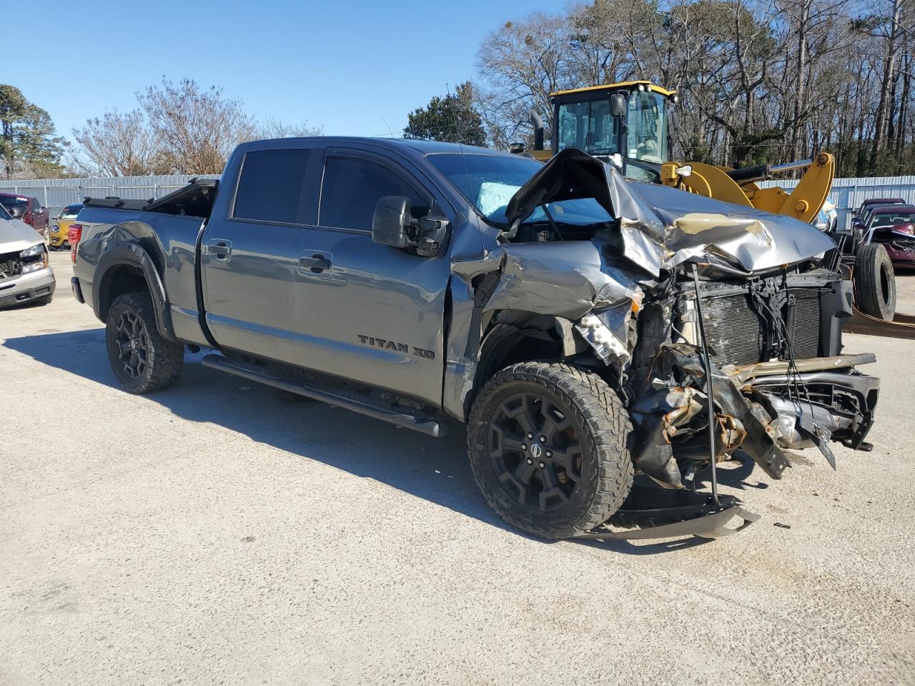 2018 Nissan Titan VIN 1N6BA1F4XJN539362 Copart auction photo, all over damage thumbnail 4