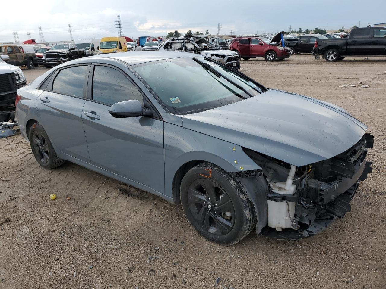 2021 Hyundai Elantra VIN KMHLM4AG2MU152215 Copart auction photo, front end damage thumbnail 4