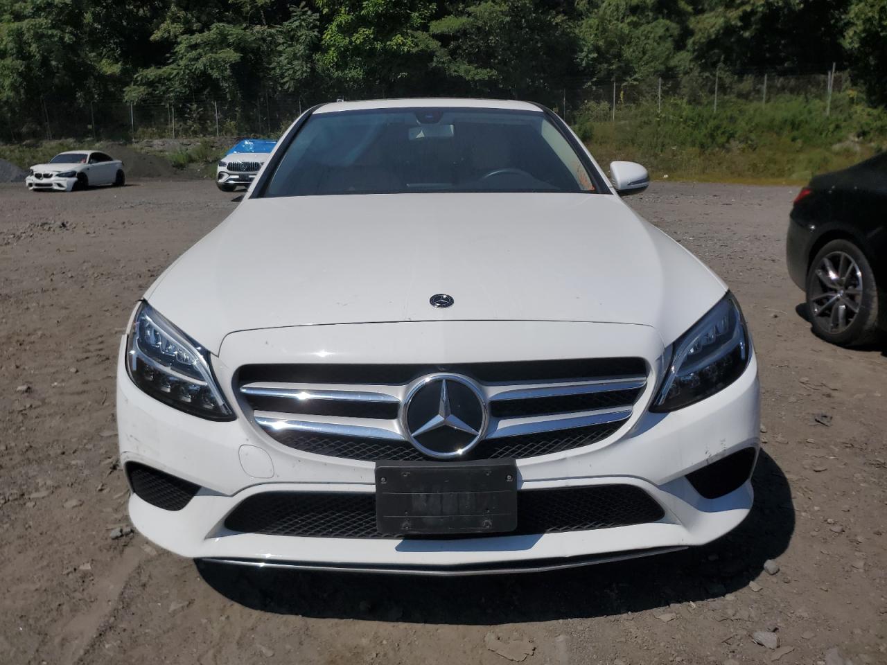 2019 Mercedes-Benz C-klasse VIN 55SWF8EB2KU284834 Copart auction photo, side / front end damage thumbnail 5