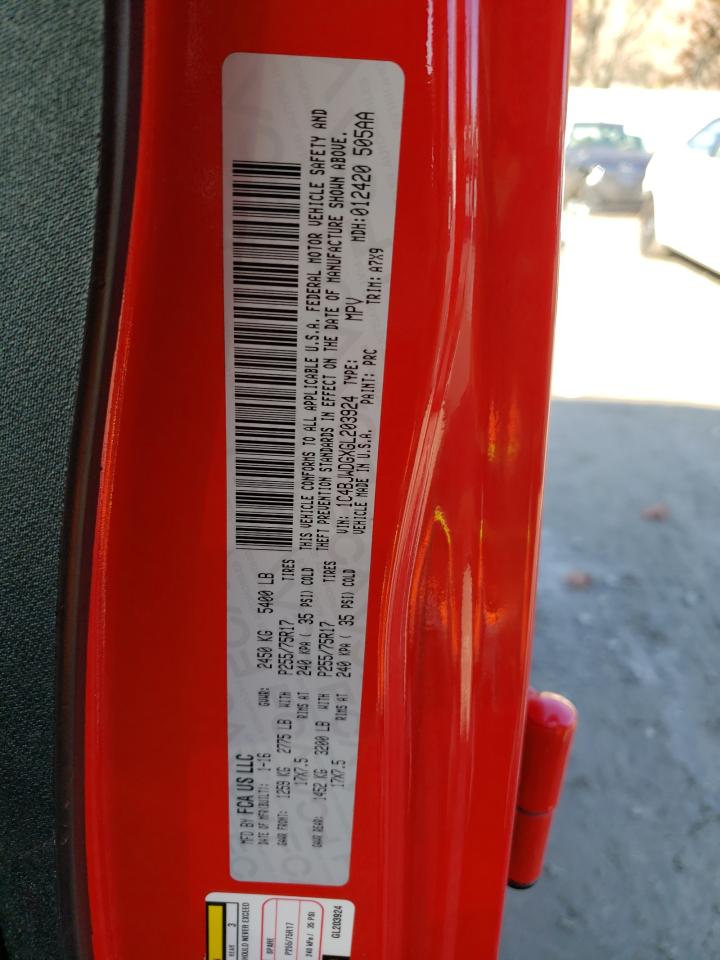 2016 Jeep Wrangler VIN 1C4BJWDGXGL203924 Copart auction photo, side / minor dent/scratches damage thumbnail 12