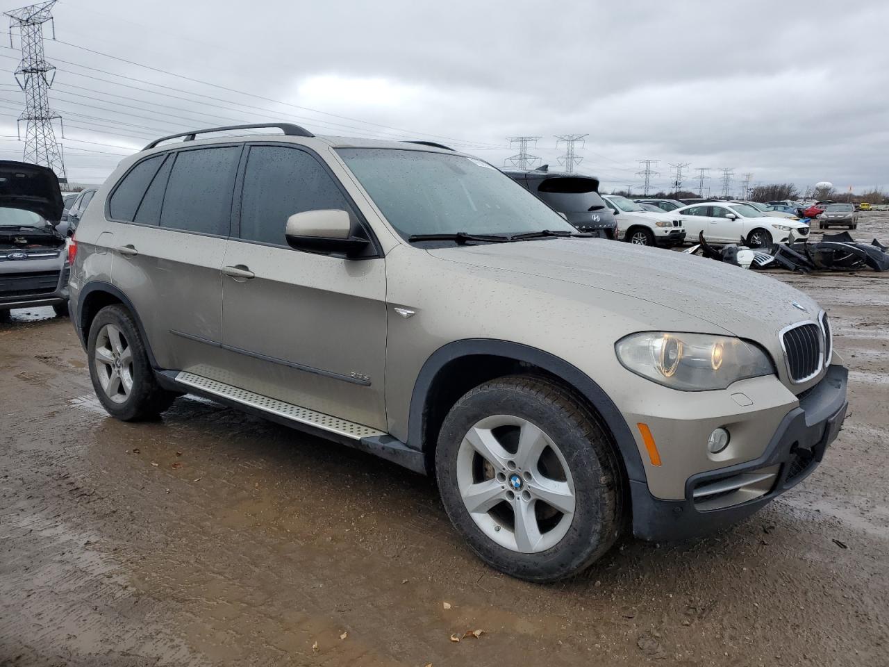 2008 BMW X5 VIN 5UXFE43568L009580 Copart auction photo, rear end damage thumbnail 4