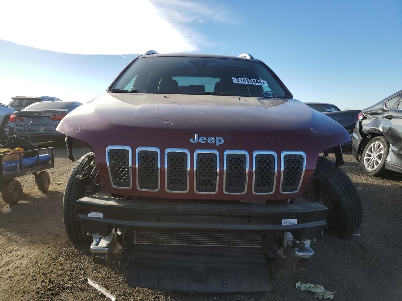 2019 Jeep Cherokee VIN 1C4PJMJN5KD211557 Copart auction photo, front end / all over damage thumbnail 5