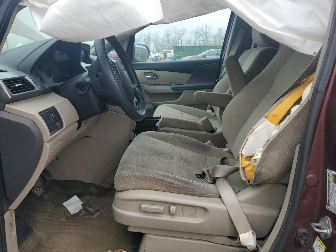 2016 Honda Odyssey VIN 5FNRL5H22GB036348 Copart auction photo, front end / side damage thumbnail 7