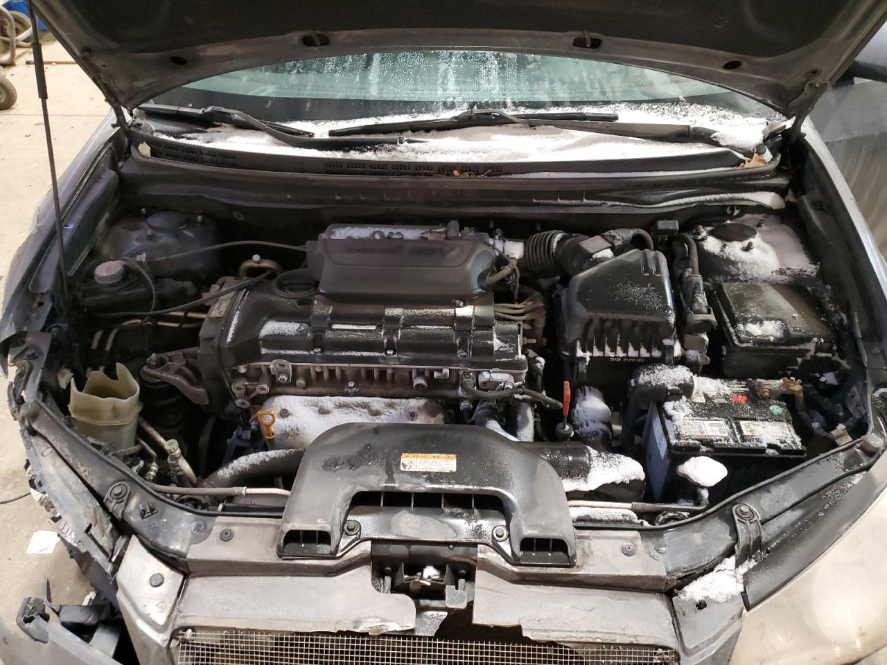 2009 Hyundai Elantra VIN KMHDU45D79U713309 Copart auction photo, front end / undercarriage damage thumbnail 11