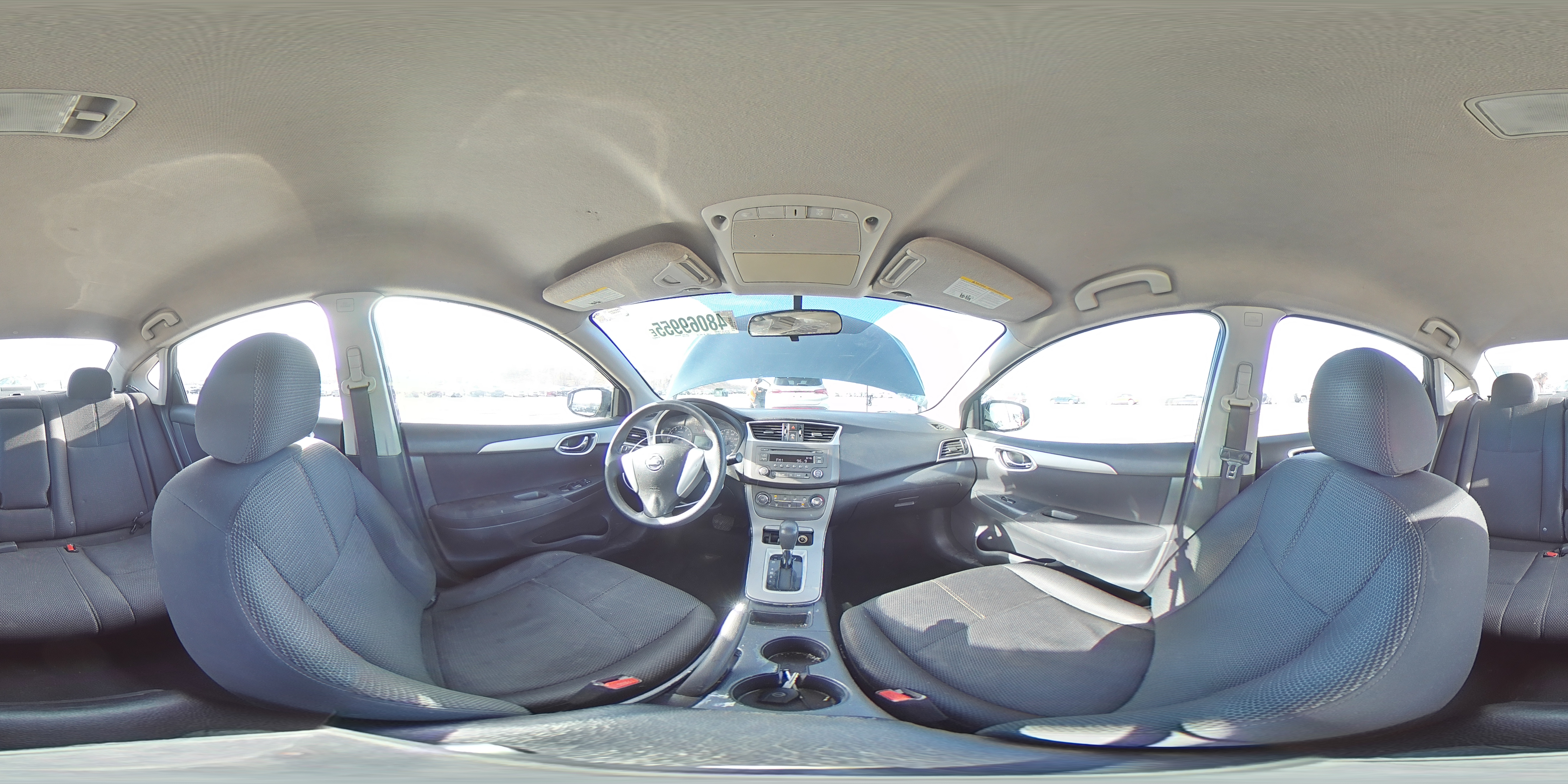 2013 Nissan Sentra VIN 3N1AB7AP6DL672546 Copart auction photo, rear end / hail damage thumbnail 14