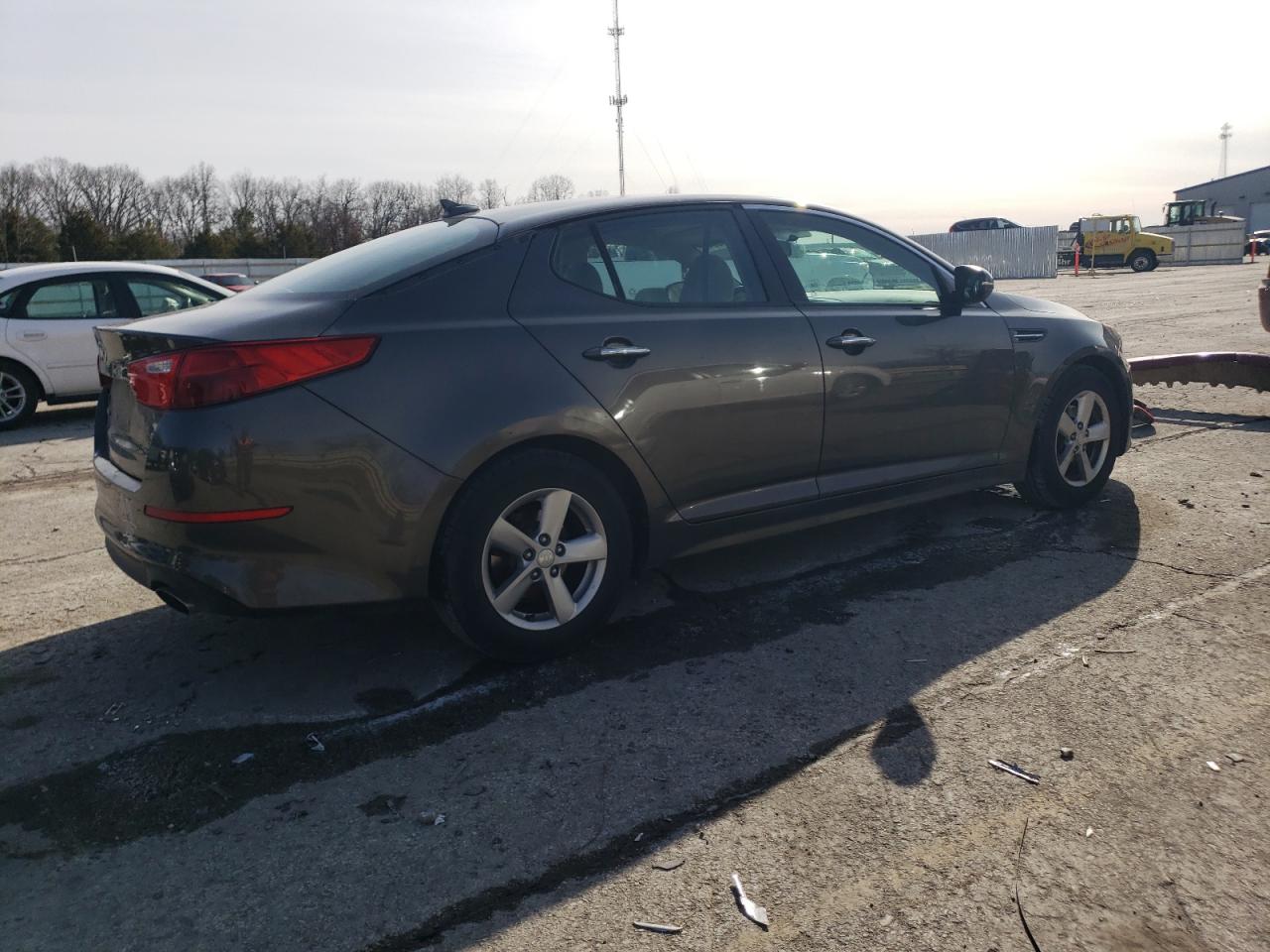 2015 KIA Optima VIN 5XXGM4A76FG401937 Copart auction photo, side / rear end damage thumbnail 3