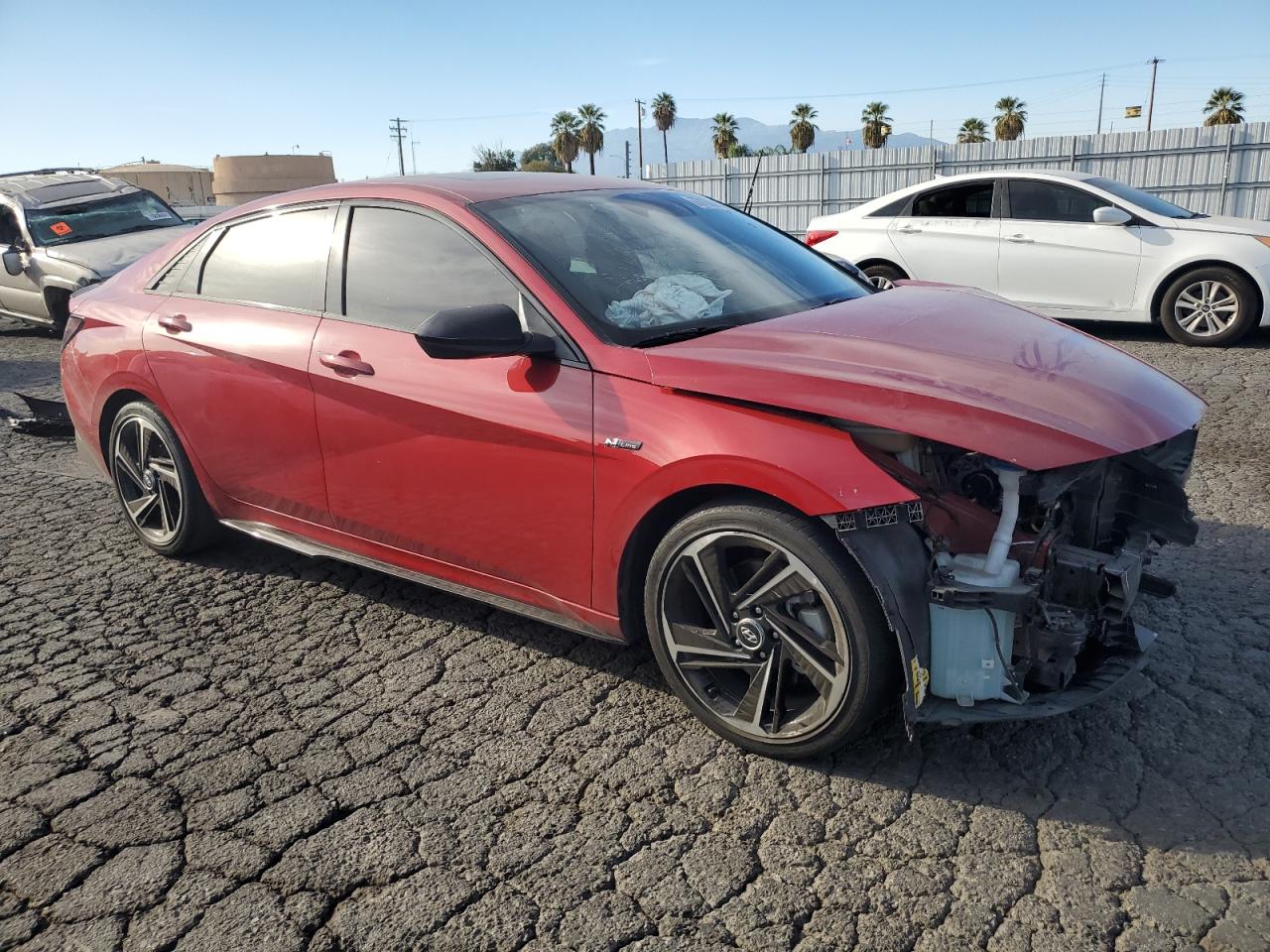 2022 Hyundai Elantra VIN KMHLR4AF2NU236948 Copart auction photo, front end damage thumbnail 4