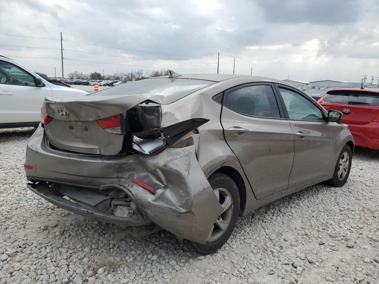 2014 Hyundai Elantra VIN 5NPDH4AE8EH470248 Copart auction photo, rear end / front end damage thumbnail 3