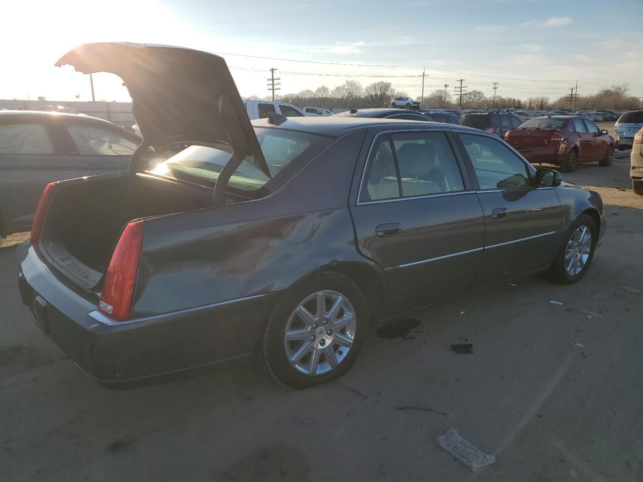 2011 Cadillac DTS VIN 1G6KH5E60BU129494 Copart auction photo, rear end damage thumbnail 3