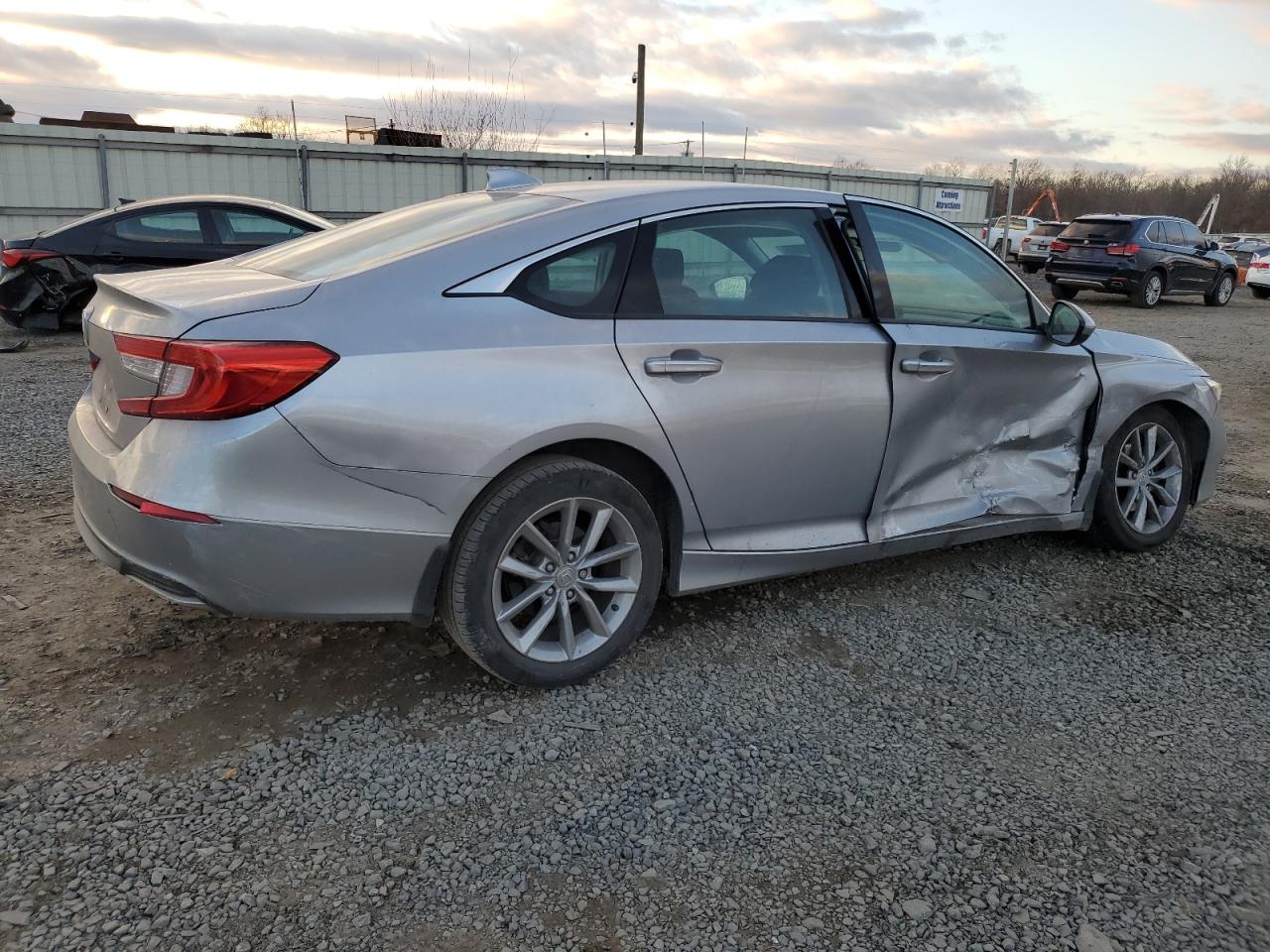 2021 Honda Accord VIN 1HGCV1F12MA072792 Copart auction photo, side / front end damage thumbnail 3