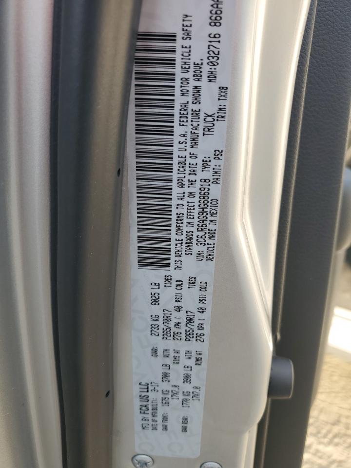 2017 RAM 1500 VIN 3C6JR6AG9HG686918 Copart auction photo, side damage thumbnail 12